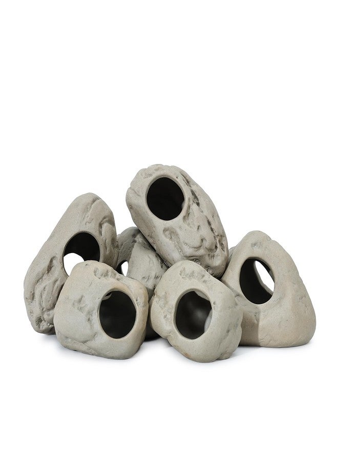 ALEGI Aquarium Rock Cave Decor for Shrimp Cichlid Hiding Breeding (Set 8) - Image 2